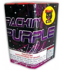 BLACK CAT PACKIN PURPLE